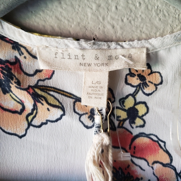 Kimono/Cardigan Ivory with Floral print L - Picture 6 of 6